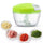 Versatile Manual Food Chopper - 1 Pc Dishwasher-Safe, Easy to Clean & Maintain, Green