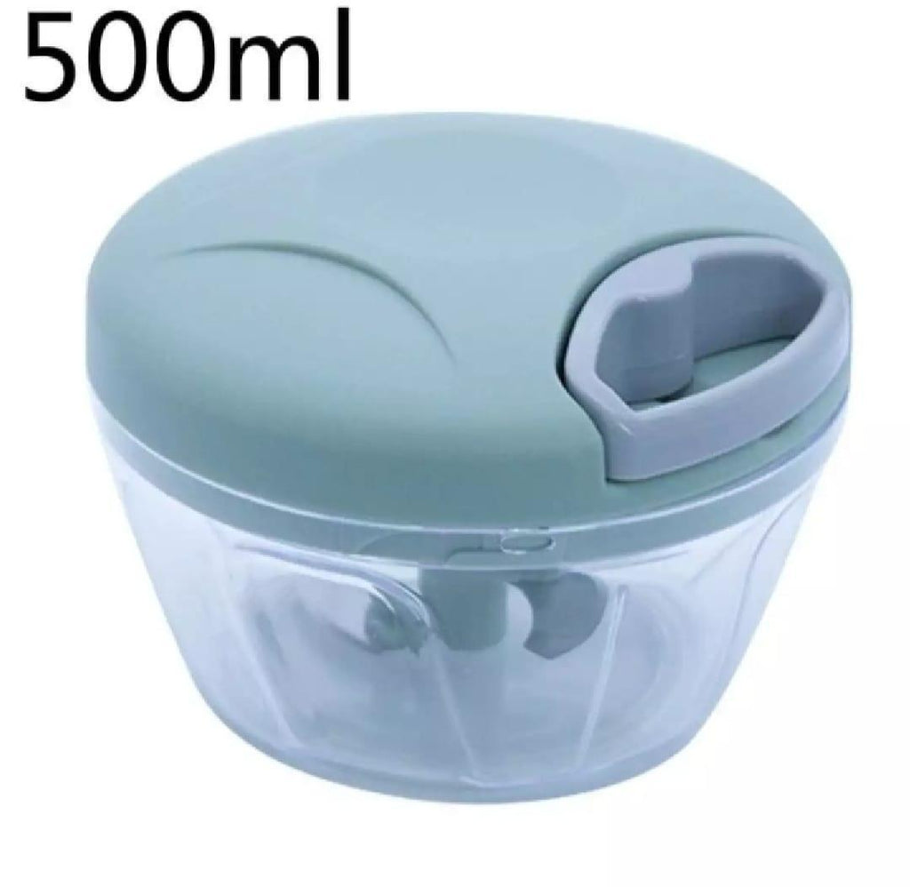 Versatile Manual Food Chopper - 1 Pc Dishwasher-Safe, Easy to Clean & Maintain, Green