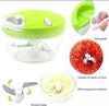 Versatile Manual Food Chopper - 1 Pc Dishwasher-Safe, Easy to Clean & Maintain, Green