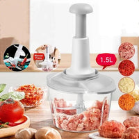 Versatile Manual Food Chopper - Easy to Clean and Maintain Kitchen