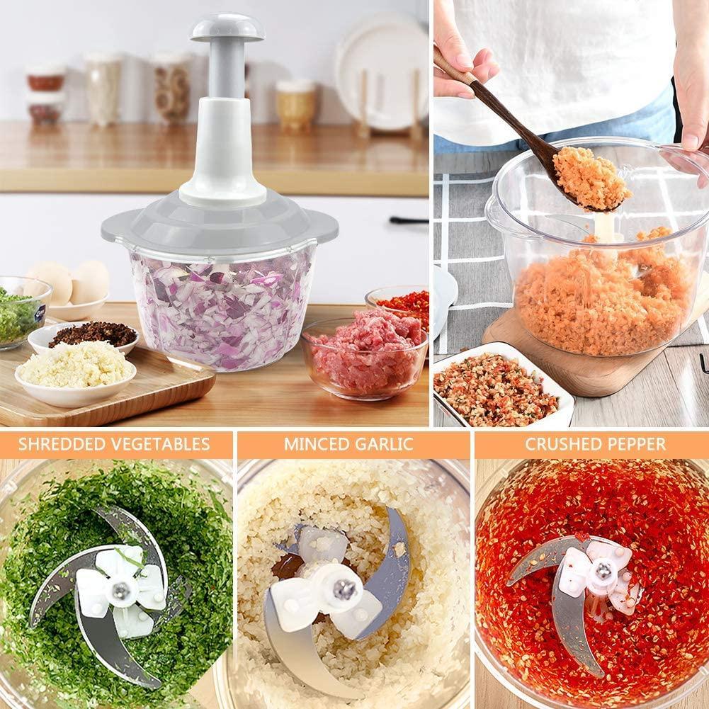 Versatile Manual Food Chopper - Easy to Clean and Maintain Kitchen